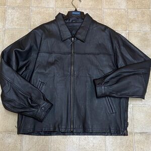 STYLE VTG, Combertible ST.JOHNS BAY GENUINE LEATHER MEN JACKET SIZE XL